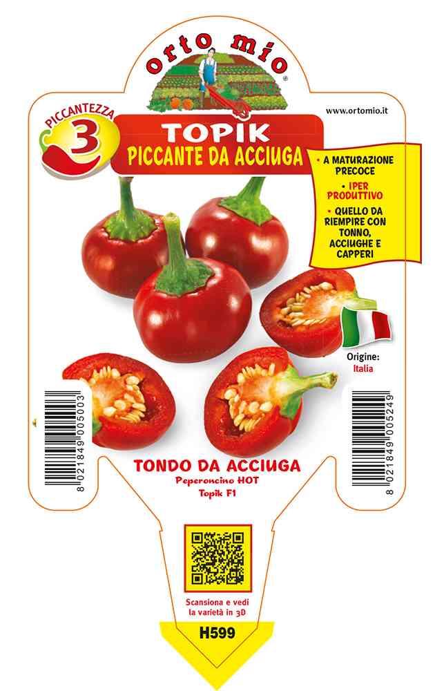 Peperoncini Acciuga Topik in vaso 10 H599
