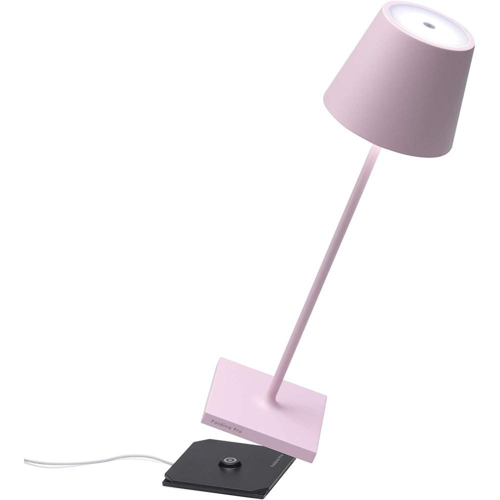 Poldina Pro Lampada Da Tavolo Ricaricabile Rosa