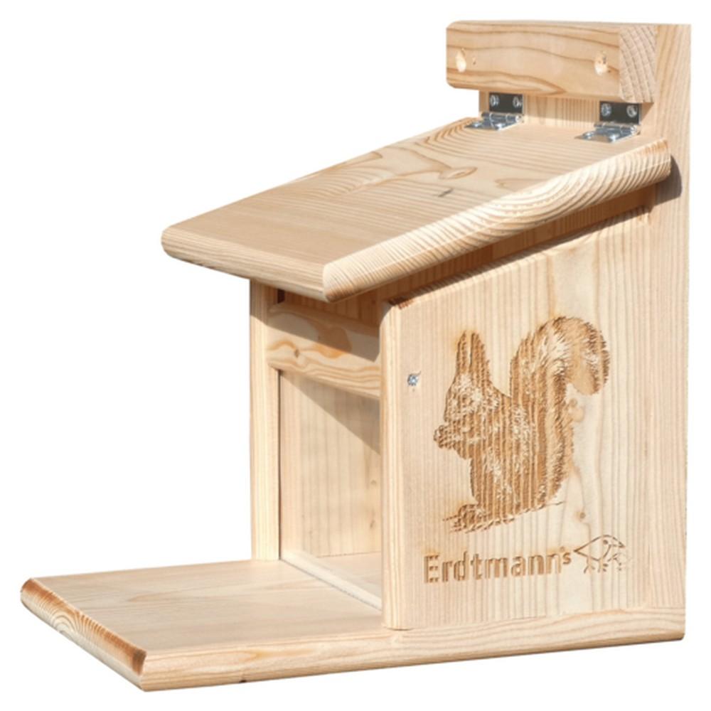 Mangiatoia per Scoiattoli in Legno Massello |