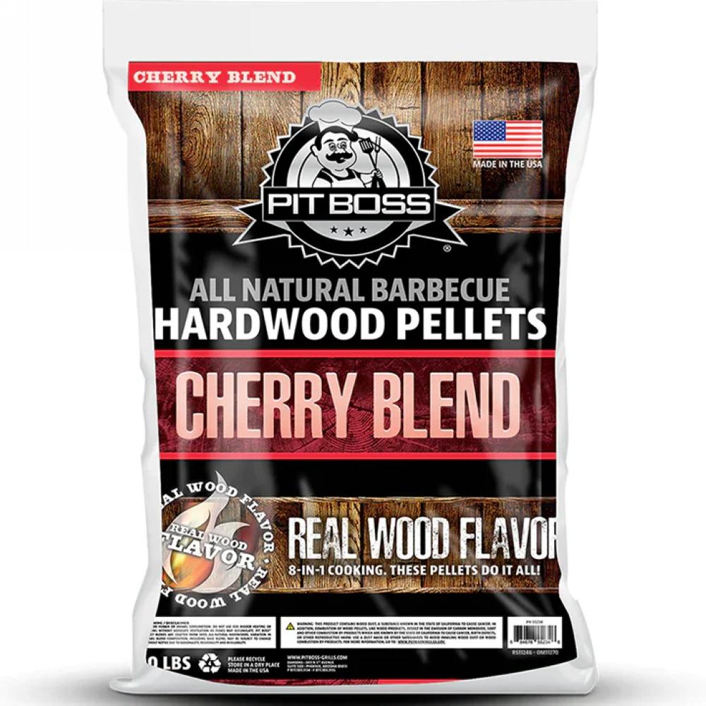 Pellet Barbecue CHERRY BLEND HARDWOOD 9kg per carni e verdure