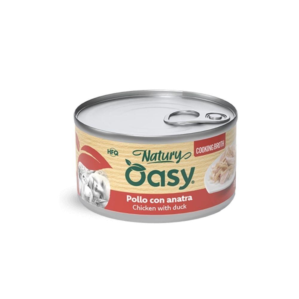 Natury Pollo con anatra 85gr Umido per gatti adulti in brodo di cottura
