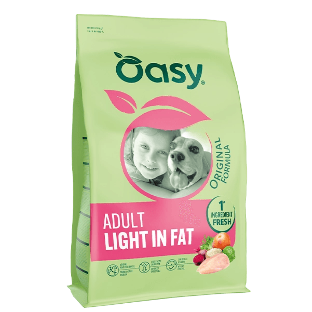 Adult light in fat pollo 10kg crocchette per cani