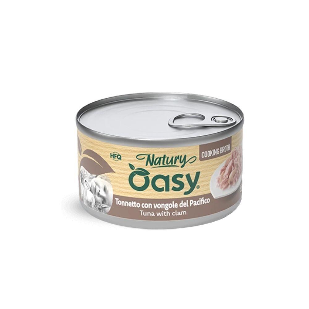 Natury Tonnetto con vongole del pacifico 85gr Umido per gatti adulti in brodo di cottura