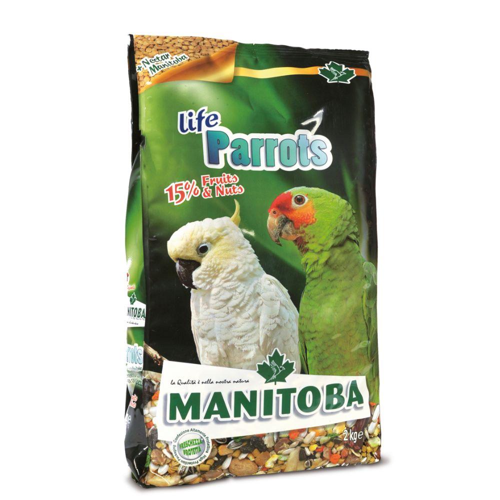 Mangime per Uccelli Life Parrots 2kg Formulazione dedicata alle specie di pappagalli soggetti a sovrappeso e problemi epatici
