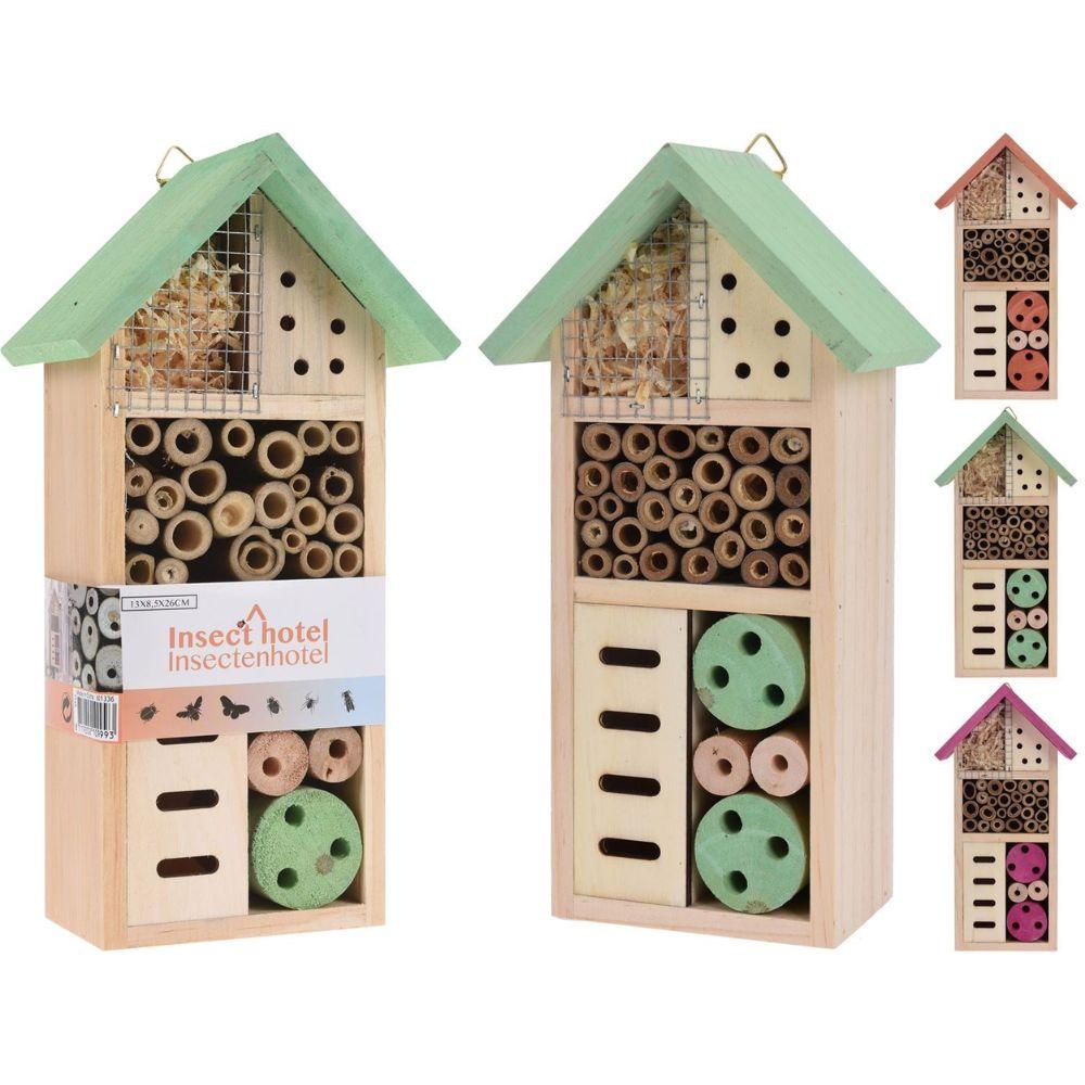 Hotel per insetti in legno Colori assortiti
