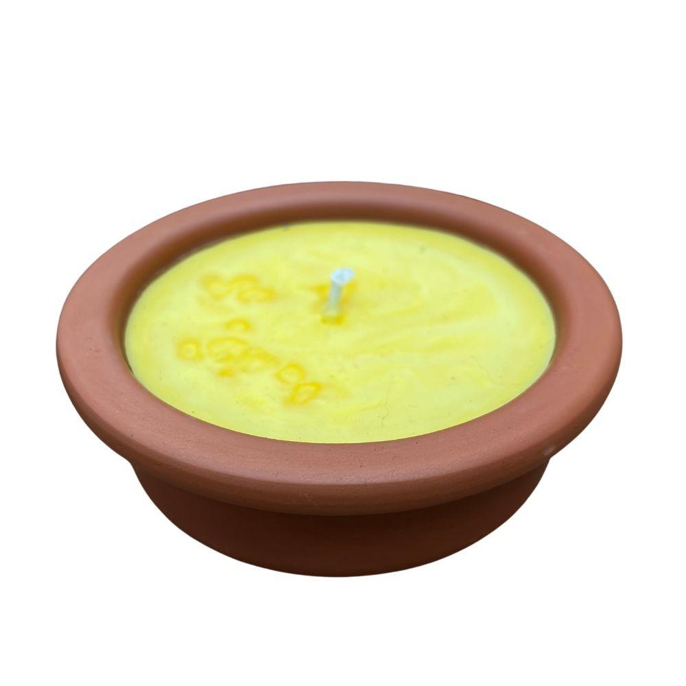 Candela citronella ciotola marrone Repellente antizanzare