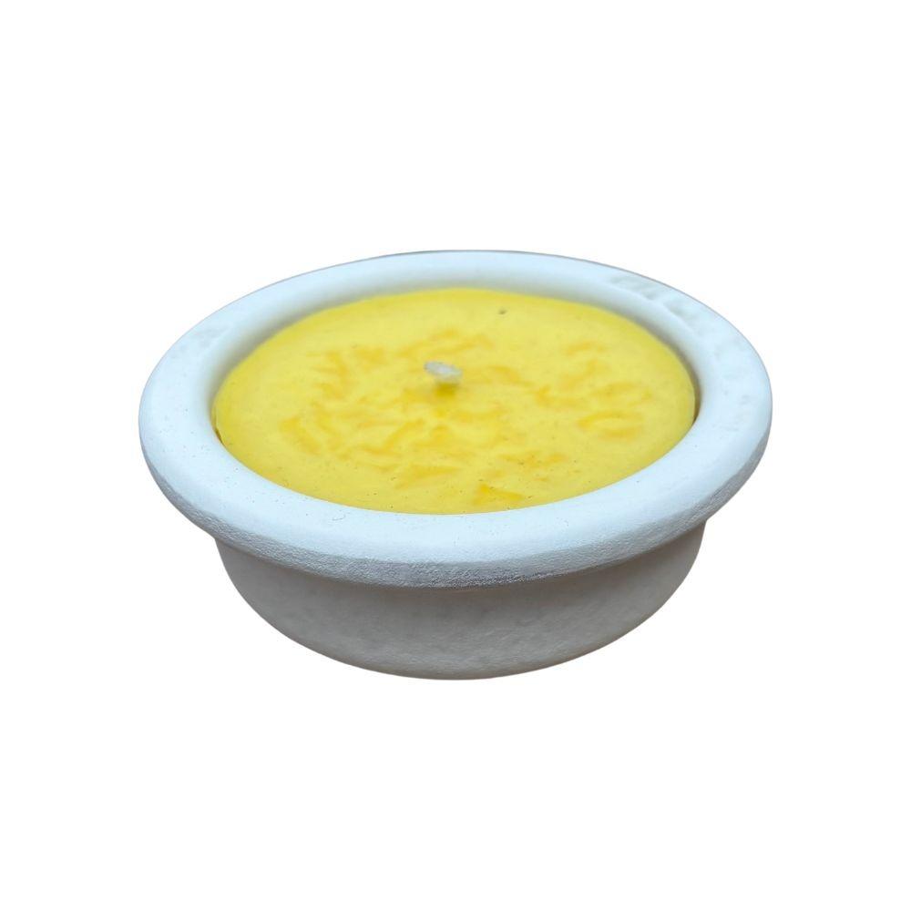 Candela citronella ciotola bianca Repellente antizanzare