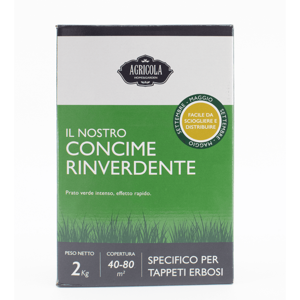Concime Rinverdente 2kg - Prato verde intenso in poco tempo Agricolashop