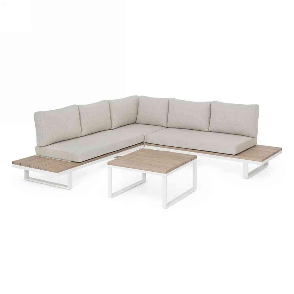 Salotto Angolare Zelmar Vapor: Design Moderno per Esterni