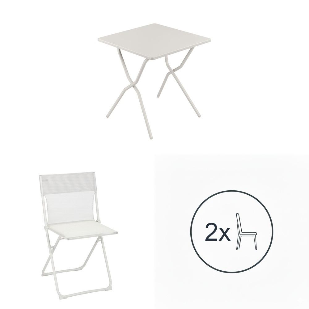 Set tavolo e 2 sedie Balcony colorblock seigle Lafuma