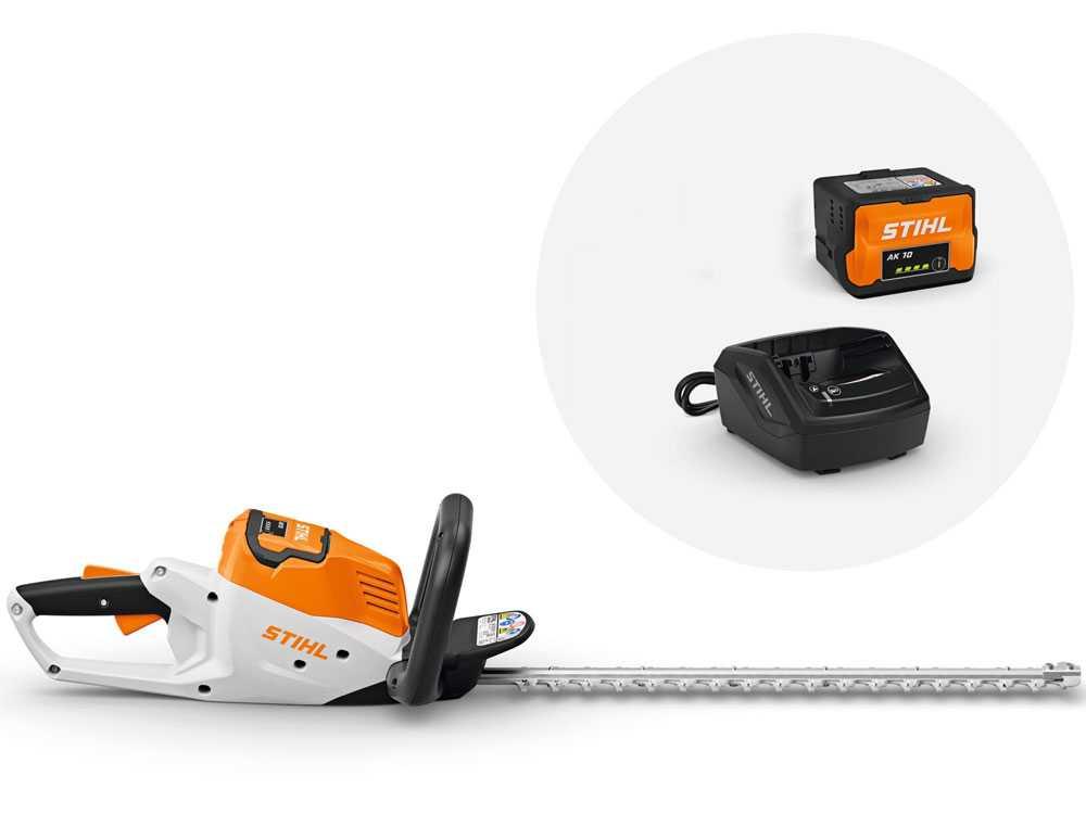 HSA 50 tagliasiepi a batteria SET + caricatore + batteria