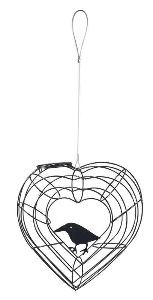 Mangiatoia a Cuore per Palle di grasso uccelli selvatici