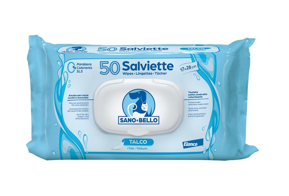 Salviette detergenti al talco 50pz