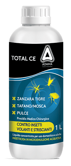 Total CE 1l Insetticida Liquido Antizanzare, Insetti Volanti e Striscianti