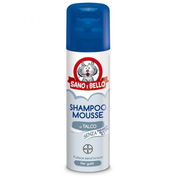 Shampoo mousse a secco per gatto sano e bello ml. 200
