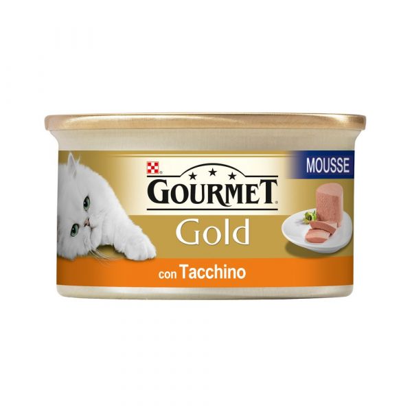 Gourmet gold mousse con tacchino umido gatto gr. 85