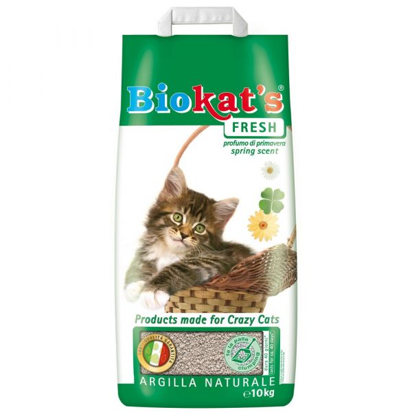 Lettiera per gatti biokat's fresh kg. 10