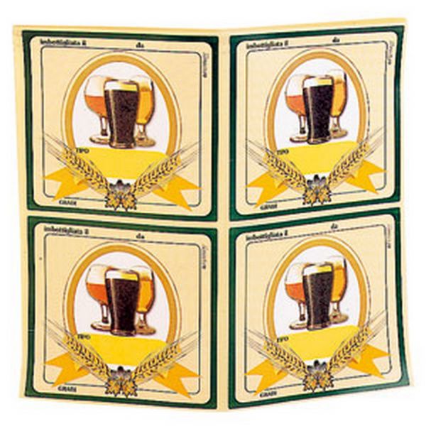 Etichette adesive per birra 100 pz