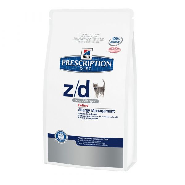 Hill's prescription diet z/d low allergen secco gatto kg.2