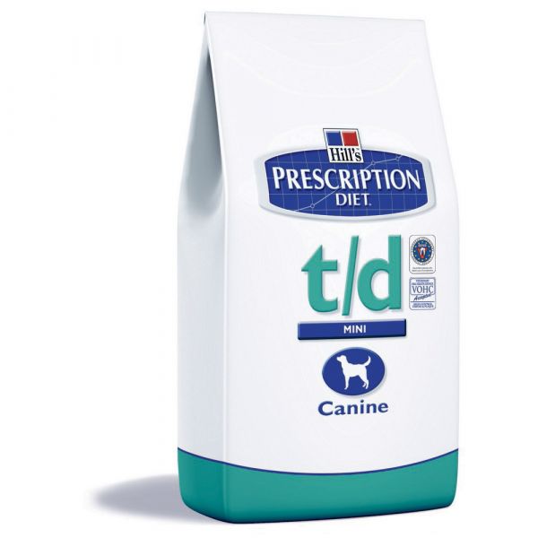 Hill's prescription diet t/d mini secco cane kg. 3