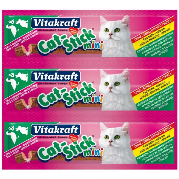 Cat stick mini anatra e coniglio vitakraft 18gr