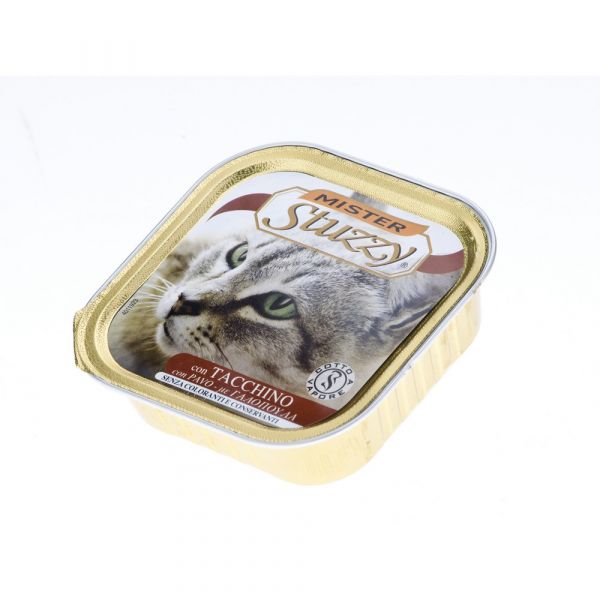 Mister stuzzy cat pate' con tacchino gr. 100