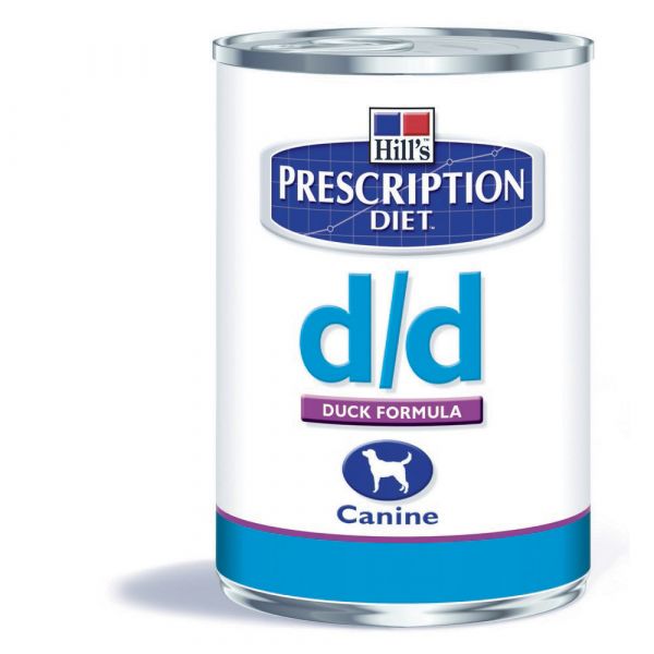 Hill's prescription diet d/d con anatra umido cane gr. 370