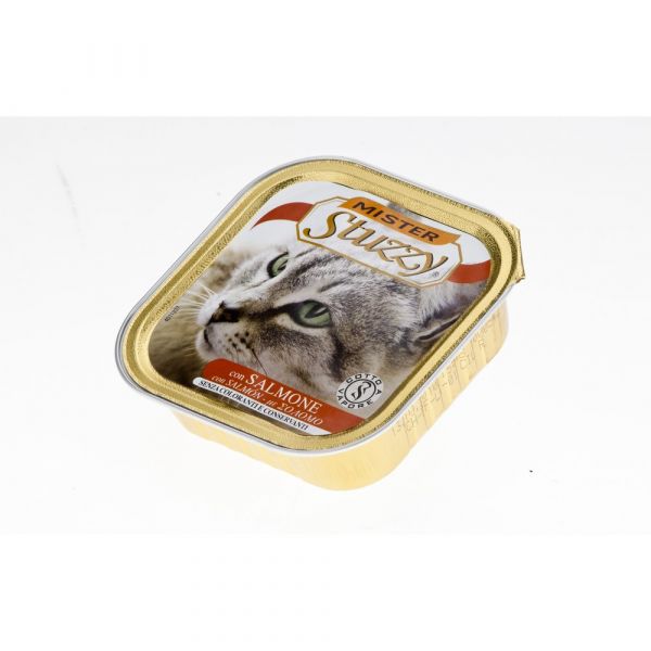 Mister stuzzy cat pate' con salmone gr. 100