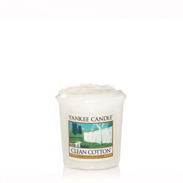 Moccolo profumato yankee candle clean cotton