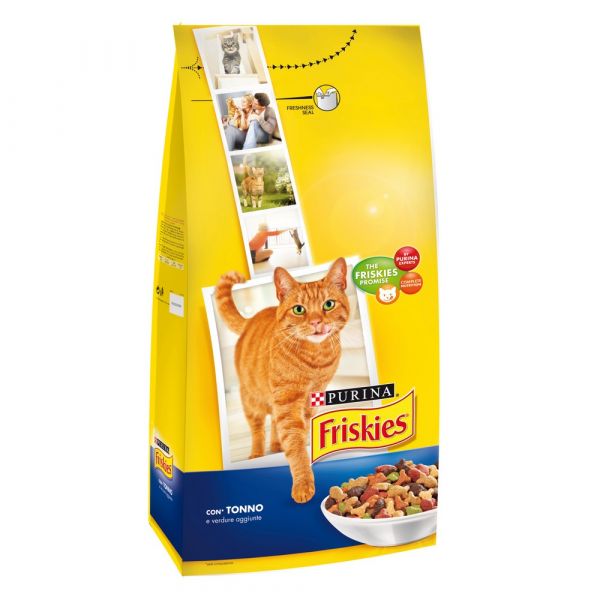 Friskies adult con tonno e verdure aggiunte secco gatto kg. 2