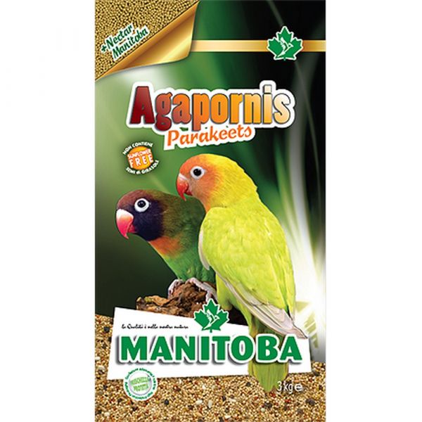 Mangime per uccelli agaporni parakeets manitoba kg. 3