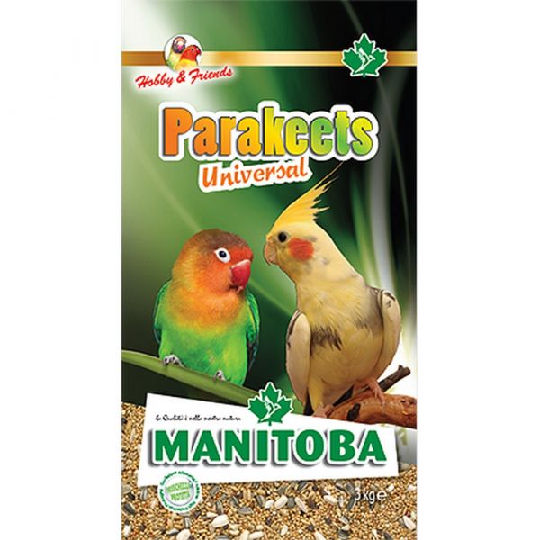 Mangime per uccelli parakeets universal manitoba kg. 1