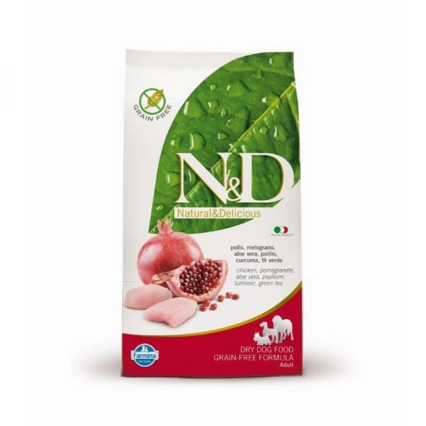 N & d grain free mini con pollo e melograno secco cane gr. 800