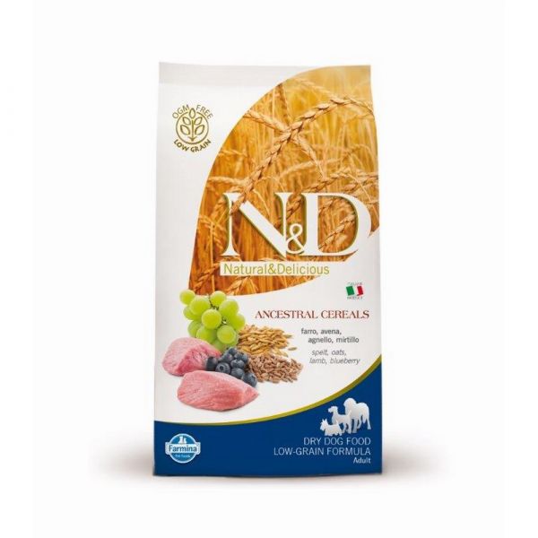 N & d low grain mini con agnello e mirtillo secco cane gr. 800