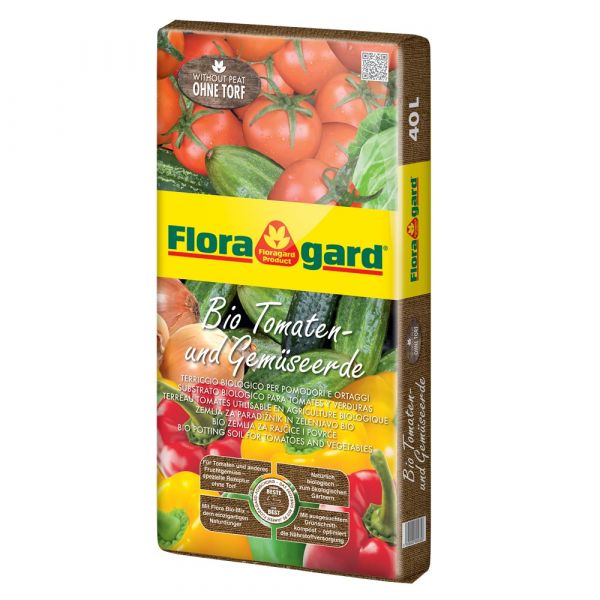 Terriccio biologico per pomodori e ortaggi floragard