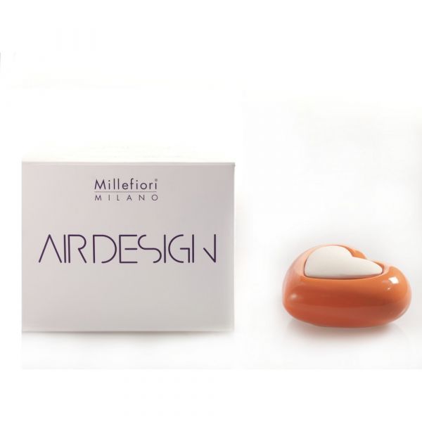 Diffusore air design cuore arancione