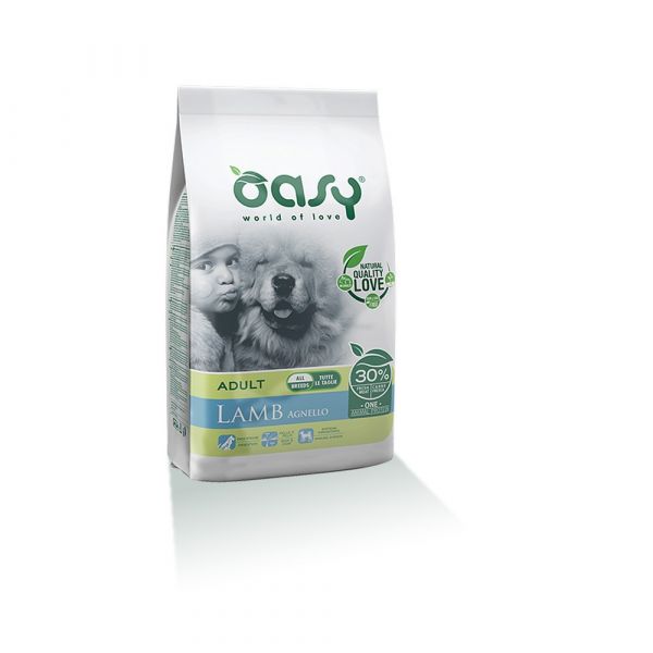 Oasy one protein secco cane all'agnello 12kg