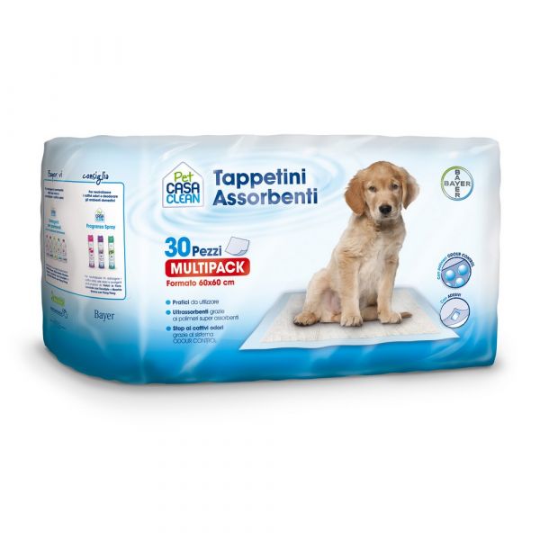Tappetini assorbenti pet casa clean sano e bello pz. 30
