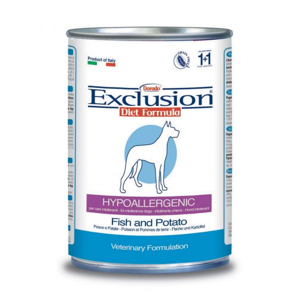 Exclusion Dog Hypoallergenic Pesce 400gr Exclusion 01398731 Agricolashop