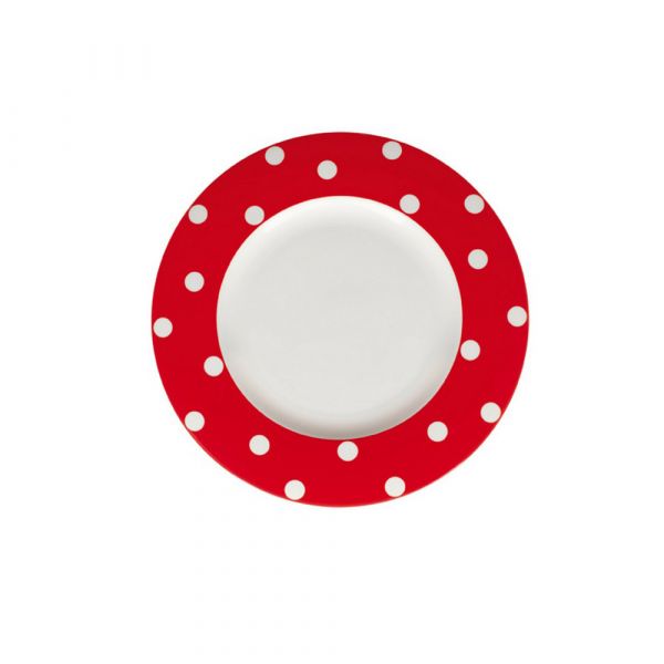 Piatto piano freshness dots red