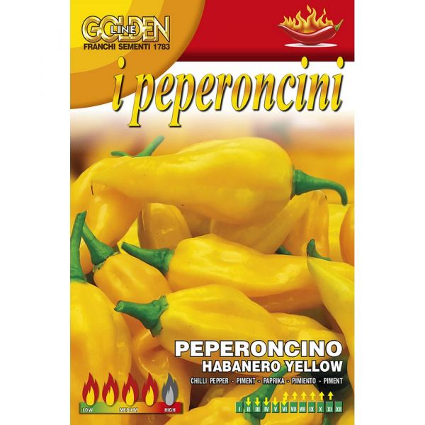 Semente peperoncino piccante habanero yellow