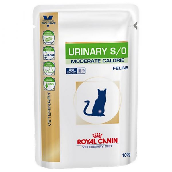 Royal canin urinary moderate umido gatto 12 buste da 100gr
