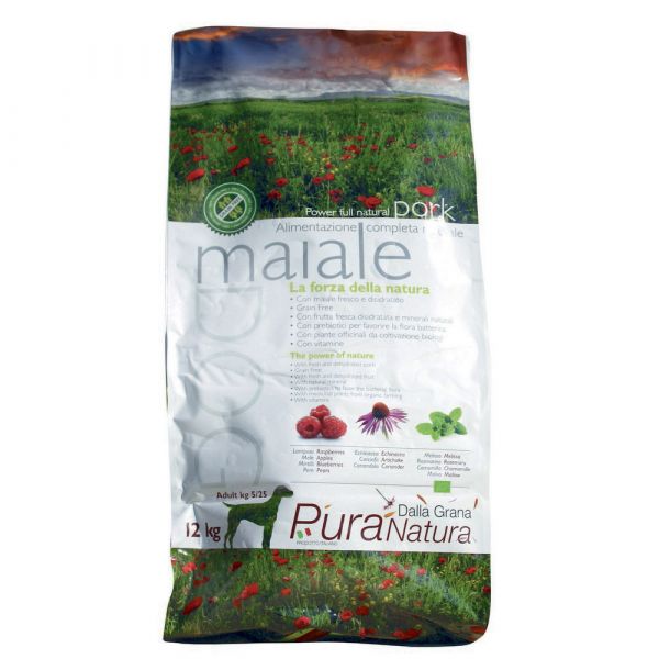 Pura natura grain free al maiale 12kg