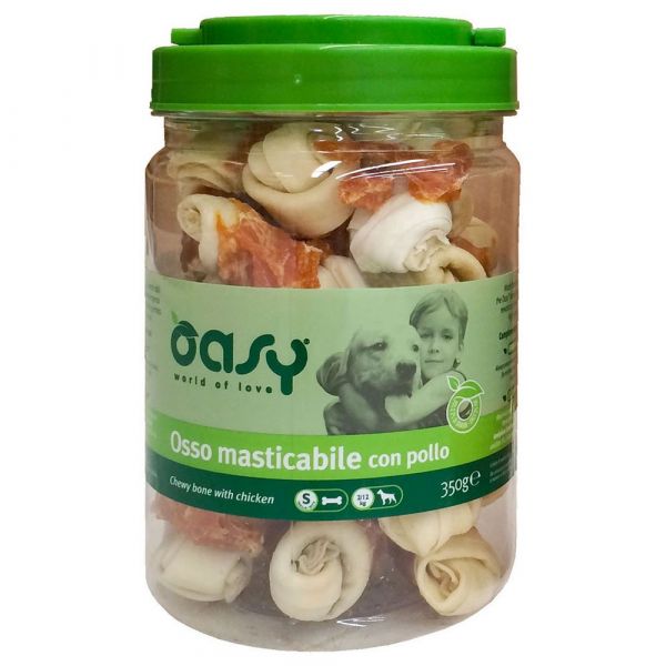 Oasy snack osso masticabile gusto pollo tg. s gr. 350