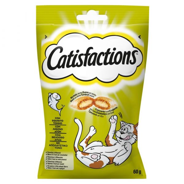 Snack per gatto catisfaction al tonno gr. 60