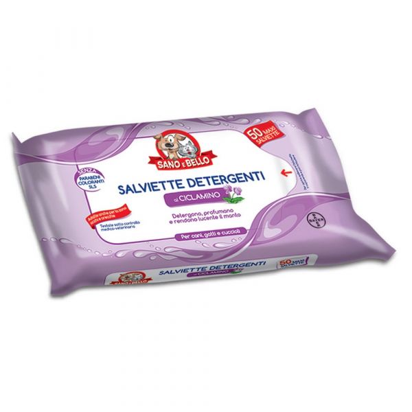 Salviette detergenti al ciclamino 50pz