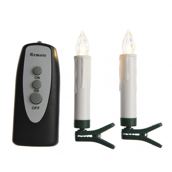 Led candle l w remote out bo