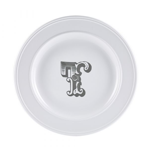 Piatto letter dessert t