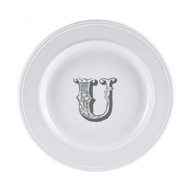Piatto letter dessert u
