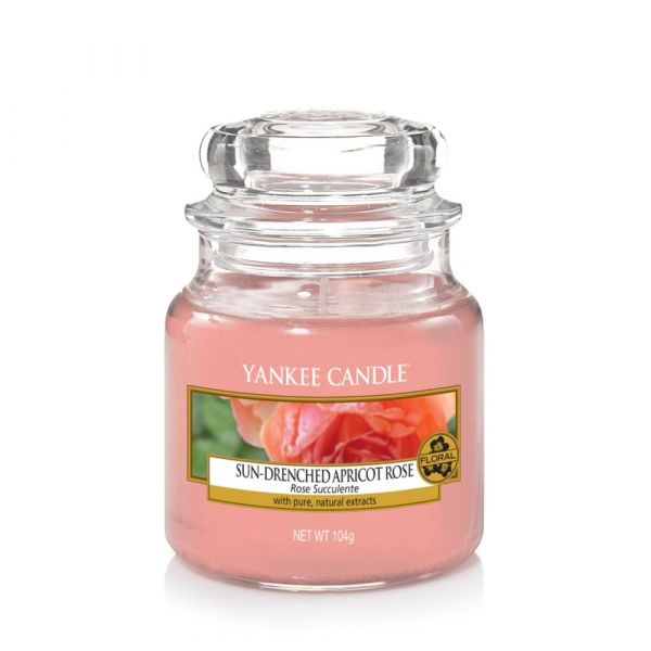 Giara profumata yankee candle sun-drenched apricot rose piccola